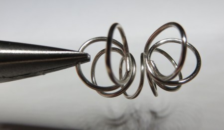 Starburst Earrings - remove wire from pencil and bend into starburst shape