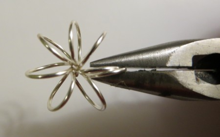 Starburst Earrings - pinch ends of starburst together and add jump ring