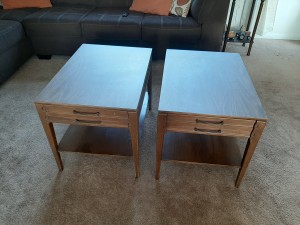 Two Mersman end tables.