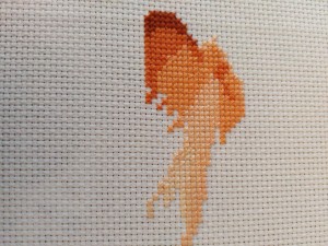 Fixing a Half Stitch on a Counted Cross Stitch Project?