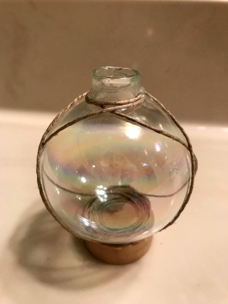 Propagating Plants Inside a Christmas Ornament Bulb - twine also artfully wrapped around the bulb