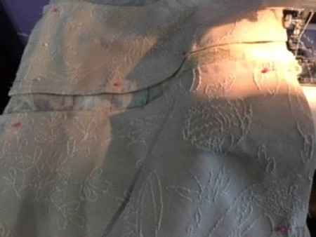 Mask Organizer/Hamper - sewing on back pockets