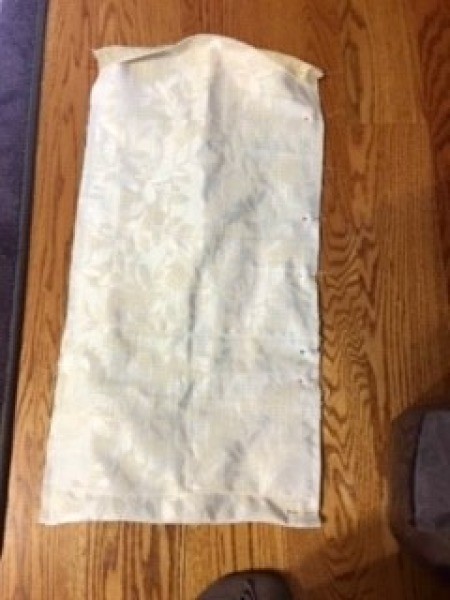 Mask Organizer/Hamper - pin and sew right sides together