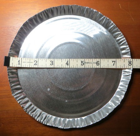 Candle Ring - cut pie pans down to 8"