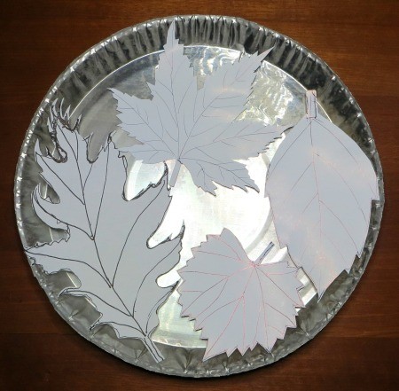 Candle Ring - templates arranged on aluminum pan