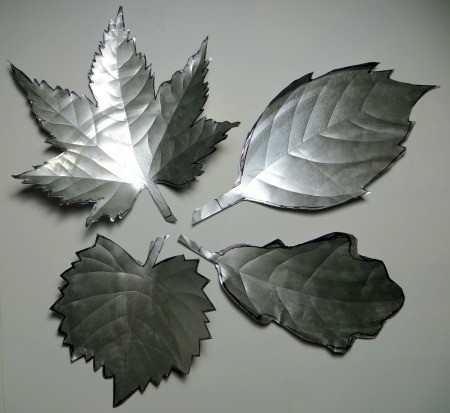 Candle Ring - veins added to leaf shapes