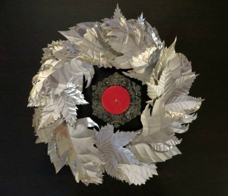 Candle Ring - top down view of finished ring