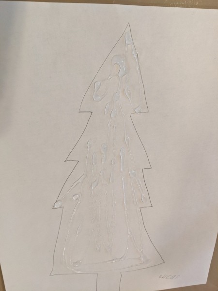 Add glue to the drawn tree.
