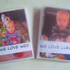 Two baby books with pictures.