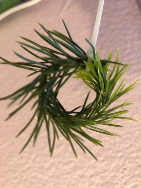 Upcycled Water Bottle Indoor Planter - mini wreath