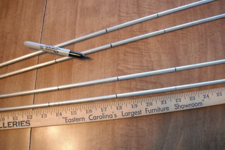 Bag Holder for Picking Up Litter - making bending marks