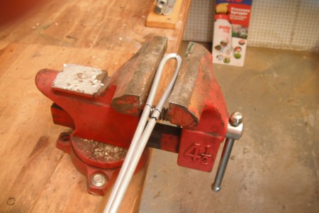 Bag Holder for Picking Up Litter - place in vice