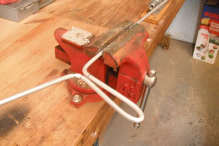 Bag Holder for Picking Up Litter - place back in the vice