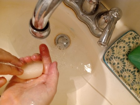Soap Jellies - washing hands