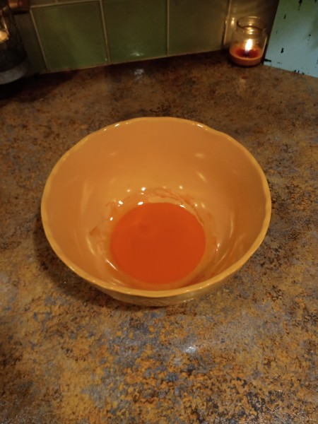 DIY Crayon Lipgloss - after microwaving