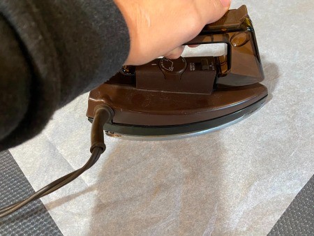 Homemade Printed Tissue Paper - iron to smooth out wrinkles