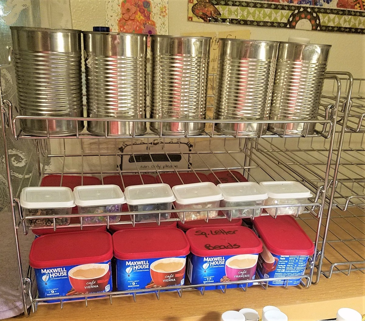 Can Organizer for Craft Supplies ThriftyFun