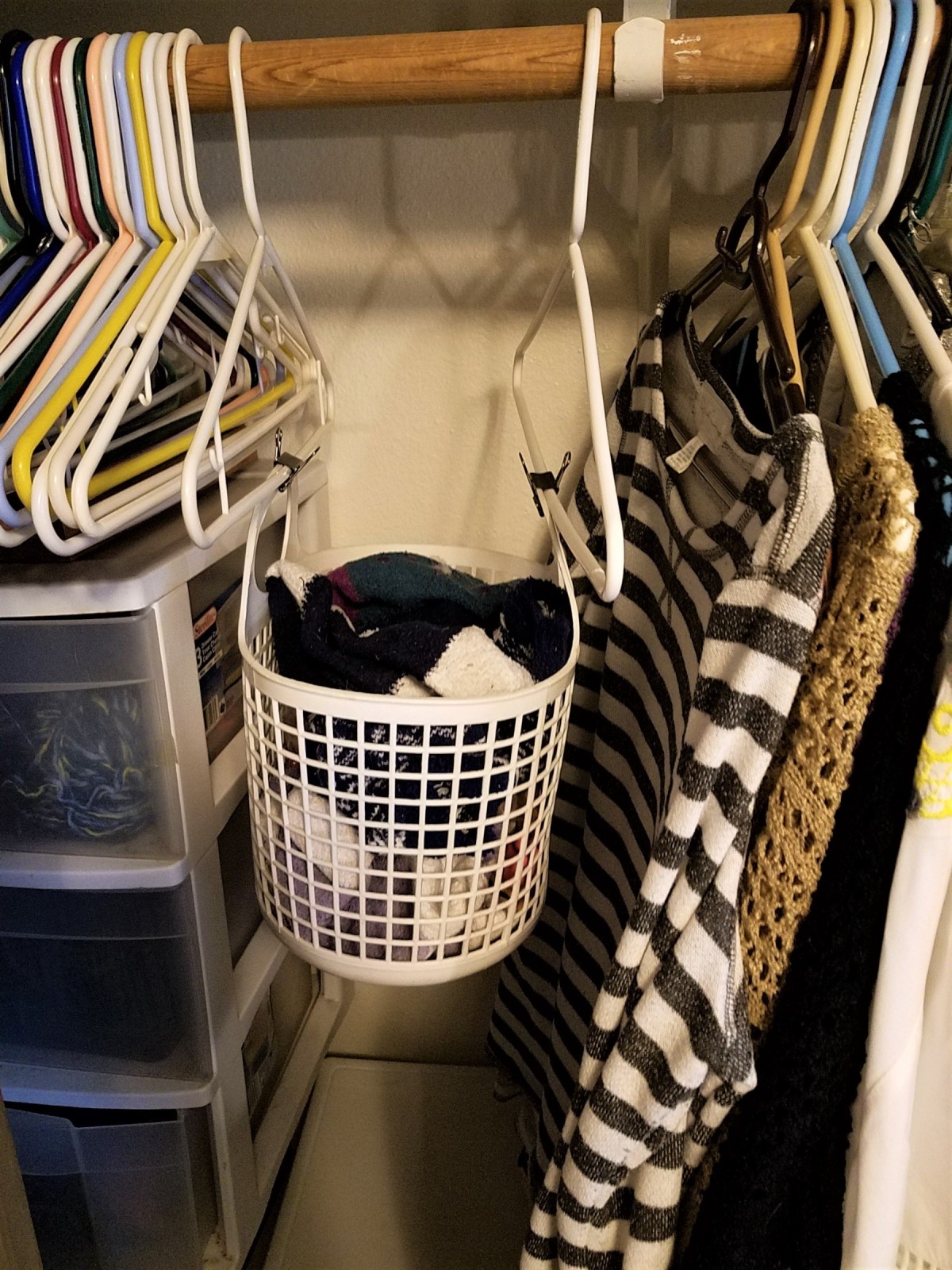 Sock Storage from the Dollar Tree