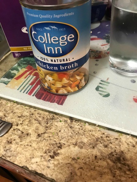 Ingredients for broccoli cauliflower cheese soup.