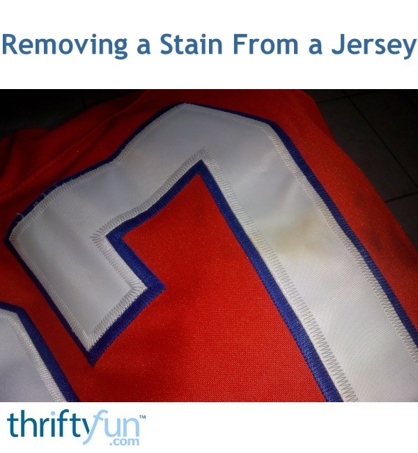Removing a Stain From a Jersey? ThriftyFun