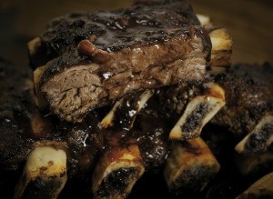 A plate of beef short ribs.