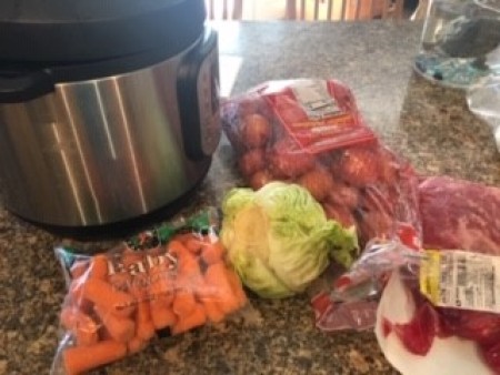 Ingredients for Corned Beef and Cabbage