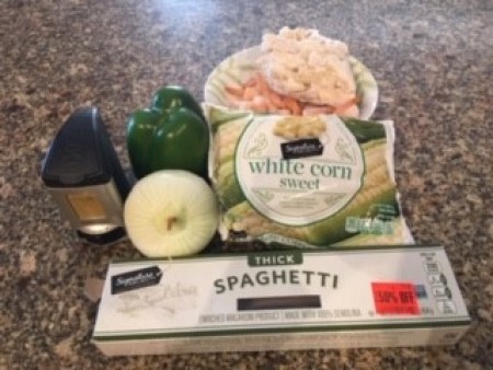 Ingredients for Spaghetti Chicken