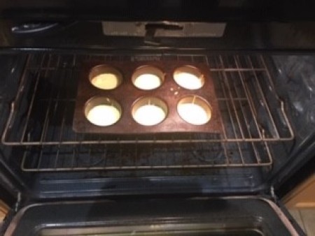 Popovers in the oven.