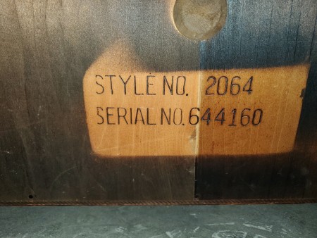 The markings on a cedar chest.