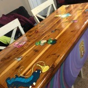 An Alice in Wonderland Painted Cedar Chest