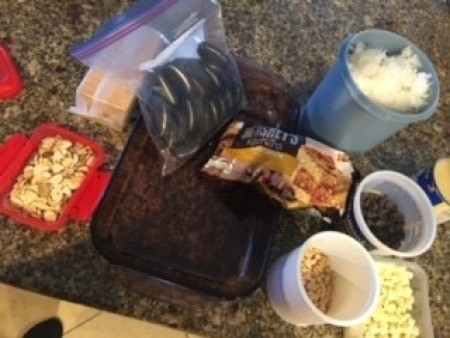 Ingredients for Seven Layer Cookie Bars