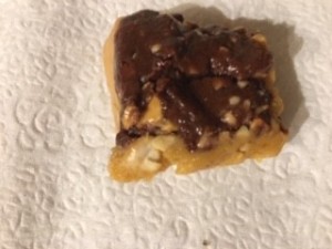 A piece of homemade fudge.