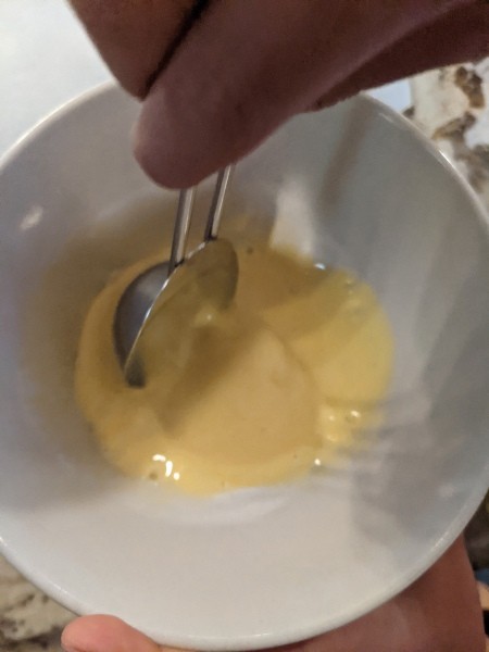 A yolk wash for the tops of the scones.