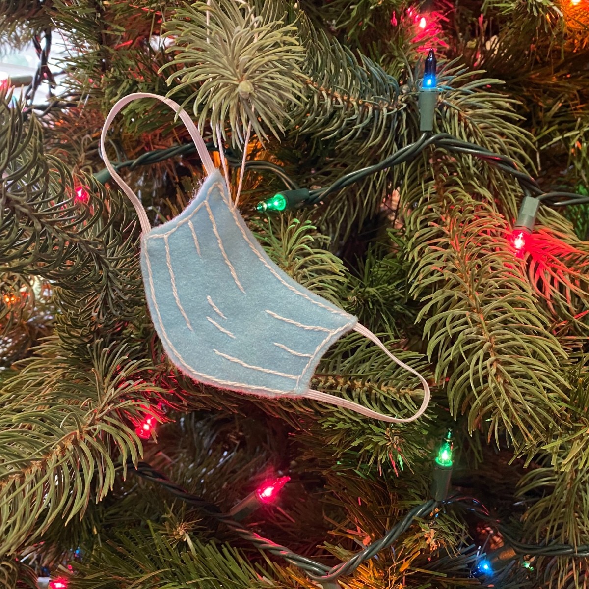 Face Mask Felt Ornament My Frugal Christmas