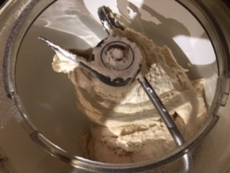 Cream Cheese .50 cents(picked up a Safeway bargain),green onions (free) (neighbors gave to me),Worcestershire sauce, mayonnaise, and garlic salt (already had in fridge),almonds: .50 cents,grated cheese: $1.50 on sale

Adding bread ingredients in a f