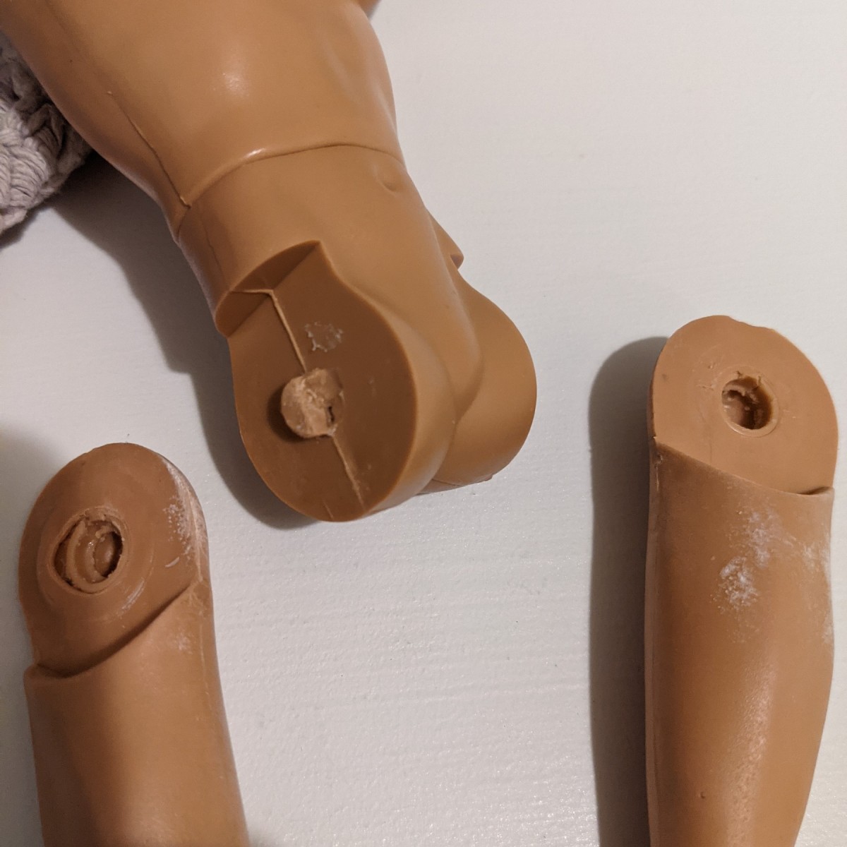 Reattaching a Doll Leg With a Broken Peg?