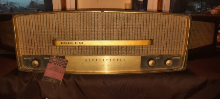 A Philco phonograph system.