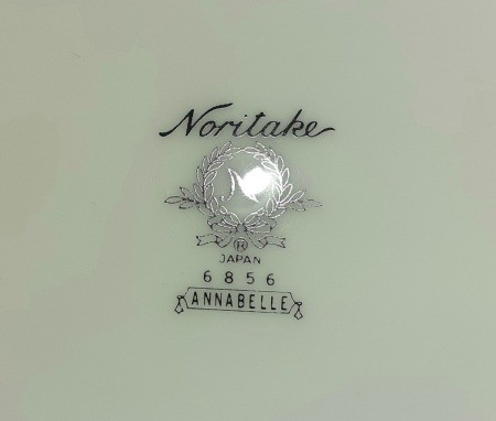 The marking on the back of Noritake china.