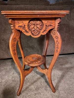 Identifying an Old Table? - four legged carved table