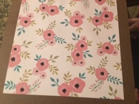 A decorative piece of paper.