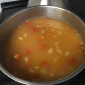 A pot of bean soup.