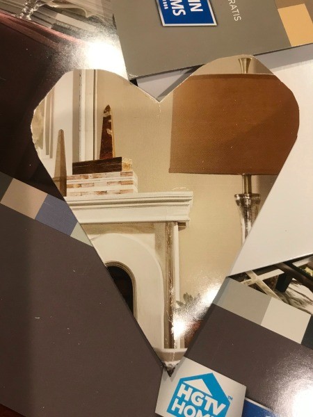 Yarn Heart Decoration - heart cutout