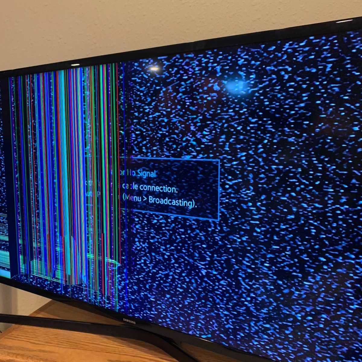 Smart TV Damaged Screen View?