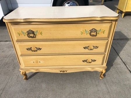 A small children's dresser.