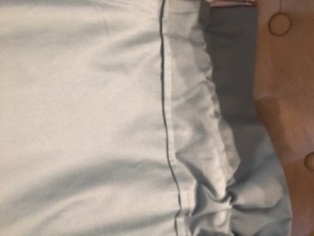 Bed Sheet Curtains - rod channel