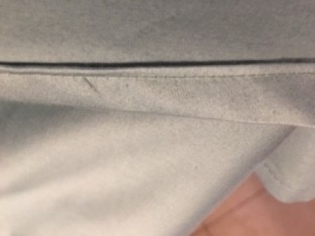 Bed Sheet Curtains - stitch the seams