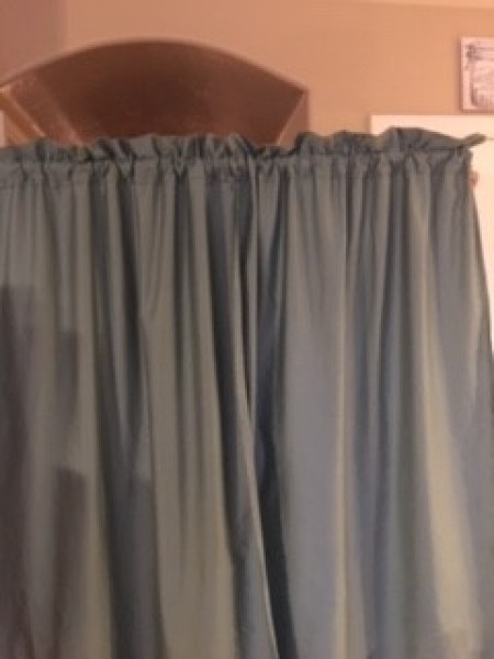 Bed Sheet Curtains - finished curtains