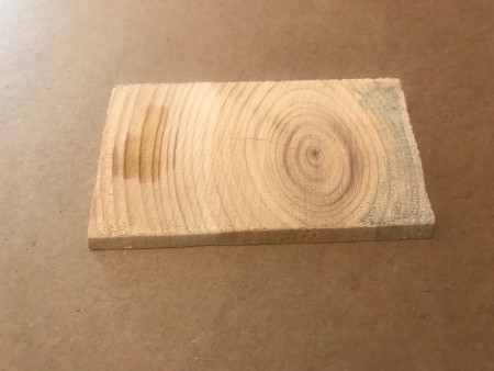 Cute Mini XOXO Wood Sign - thin rectangle of wood