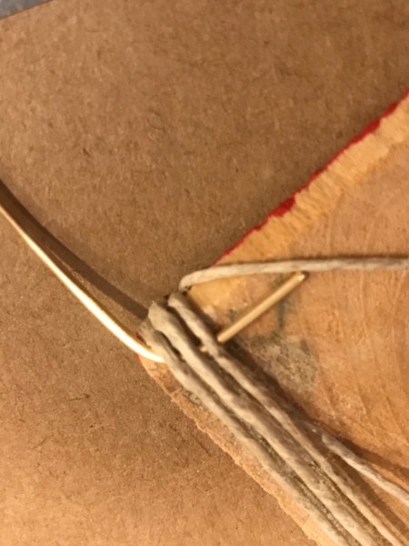 Cute Mini XOXO Wood Sign - attaching hanger