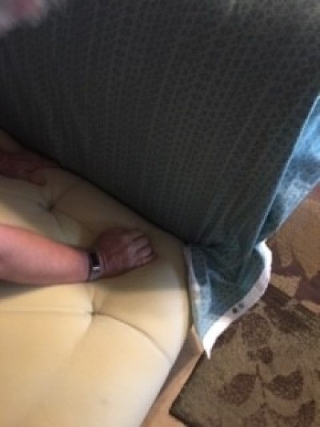 Adding padding to a chaise lounge.